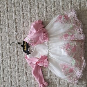 Baby elegant party dress size 6 m NWT